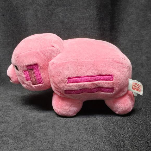 Minecraft Plush Pig Mattel Stuffed Animal Toy Mojang Jinx Video Game - Picture 4 of 11